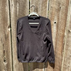 Men’s Tommy Hilfiger XL black v-neck cotton/nylon sweater